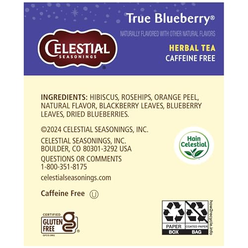 Celestial Seasonings 7075 Herb Tea True Blueberry 20 Bag  thumb #3