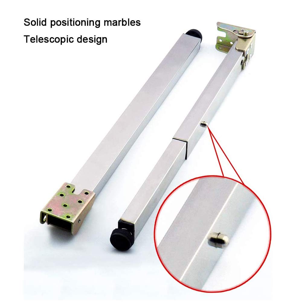 Piedi per Tavolo in Acciaio Inossidabile,Regolabile Pieghevoli Gambe per Mobili,Piedini Telescopiche per Scrivania da Bar per Colazione,per Gabinetto/Tavoli da Pranzo,con Viti(75cm/29.5in)