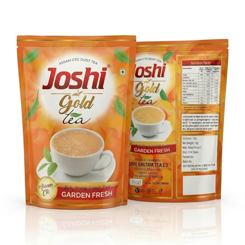 Image of Joshi Gold Tea Assam CTC Dust | Strong Aroma & Rich Taste | Garden Fresh Black Tea for Kadak Chai (1 kg)
