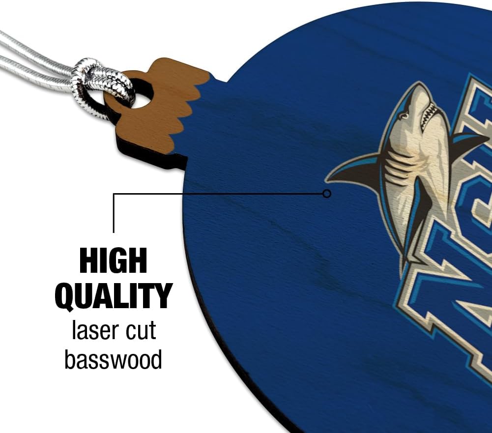 GRAPHICS & MORE Nova Southeastern University Primary Logo Wood Christmas Tree Holiday Ornament - Image 3