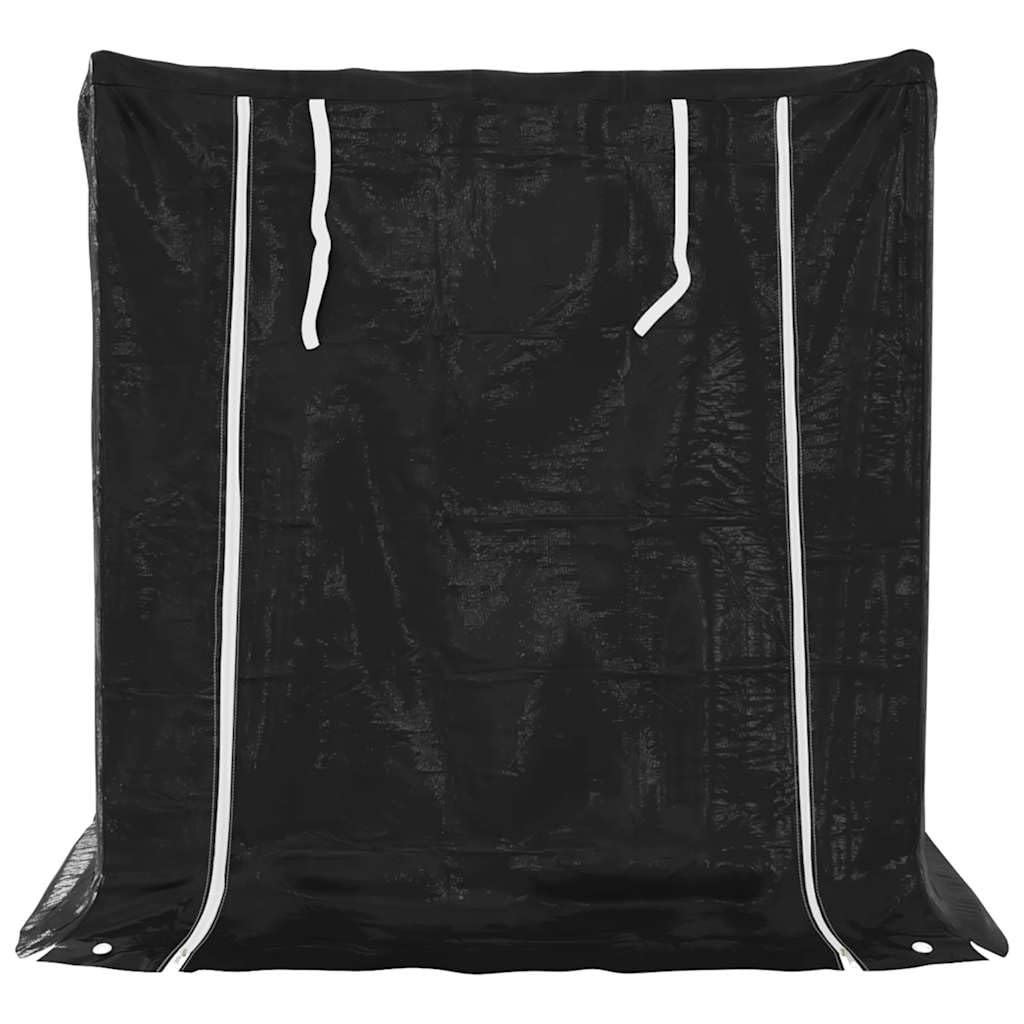 Estantería para leña con protección contra la lluvia de acero galvanizado, 101 x 61 x 110,5 cm, para leña y leña, resistente a la intemperie, con funda para lluvia, para terraza, jardín e
