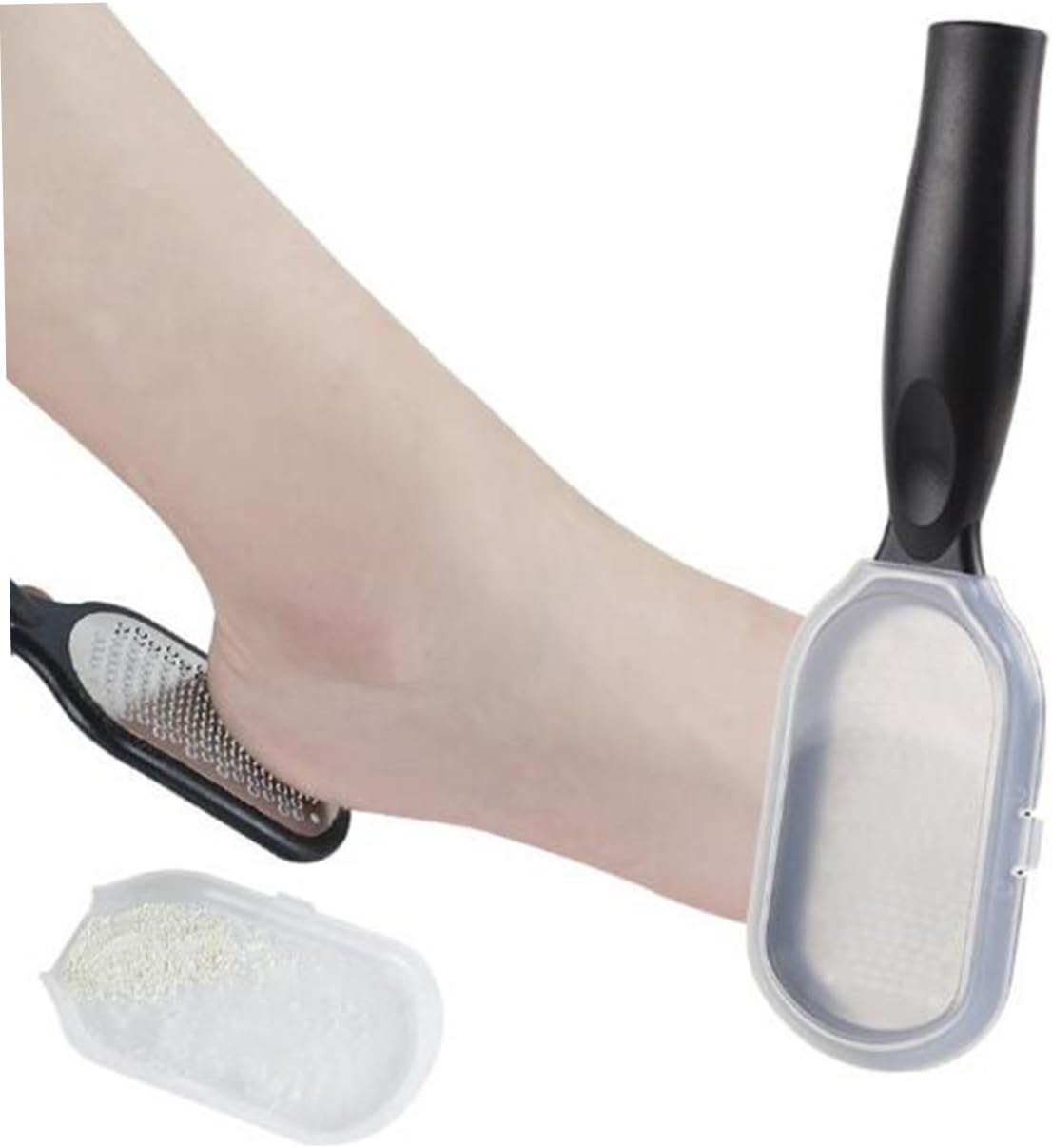 Foot Scrub and Exfoliator Remover Callus and Dead Skin Stainless Steel Foot Grinder Cover Easy to Clean