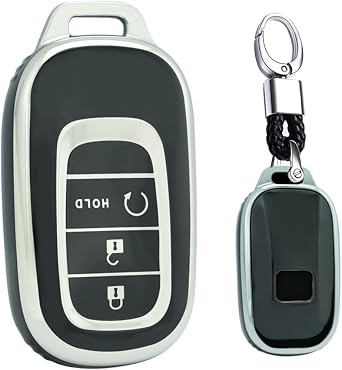 TECART Honda Dedicated Key Case, Key Bag, Key Ring, Key Cover, Keychain, Remote Control, Key Case, Compatible with Honda Civic EG EX EZ EP, Accord Vezel, Rv3, Rv4, Rv5, etc
