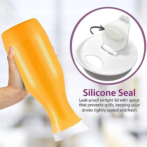 DilaBee Plastic Water Pitcher With Lid Round Carafe Pitchers for drinks, Milk, Smoothie, Iced Tea, Mimosa Bar - BPA-Free - Not Dishwasher Safe (2-Pack, 32 Ounce)