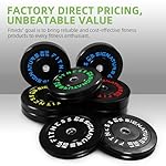 Olympic Bumper Plates, 2" Weight Plates for Strength Training & Weightlifting, Pairs, Sets or Sets with 7FT Barbell, Multiple Options - Image 5