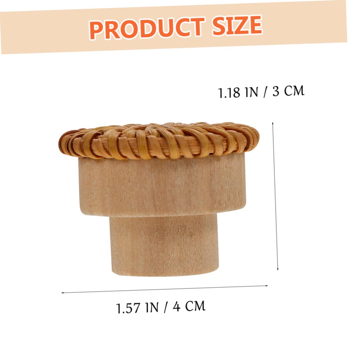 Uonlytech 4 Set Manico in Bambù Pomelli Decorativi Per Porte Comò Naturale Maniglie Delle Ante Dei Mobili Da Cucina Arredamento Legnoso Maniglie Dei Cassetti Del Comò Ki Di Legno 4 Pezzi * 4