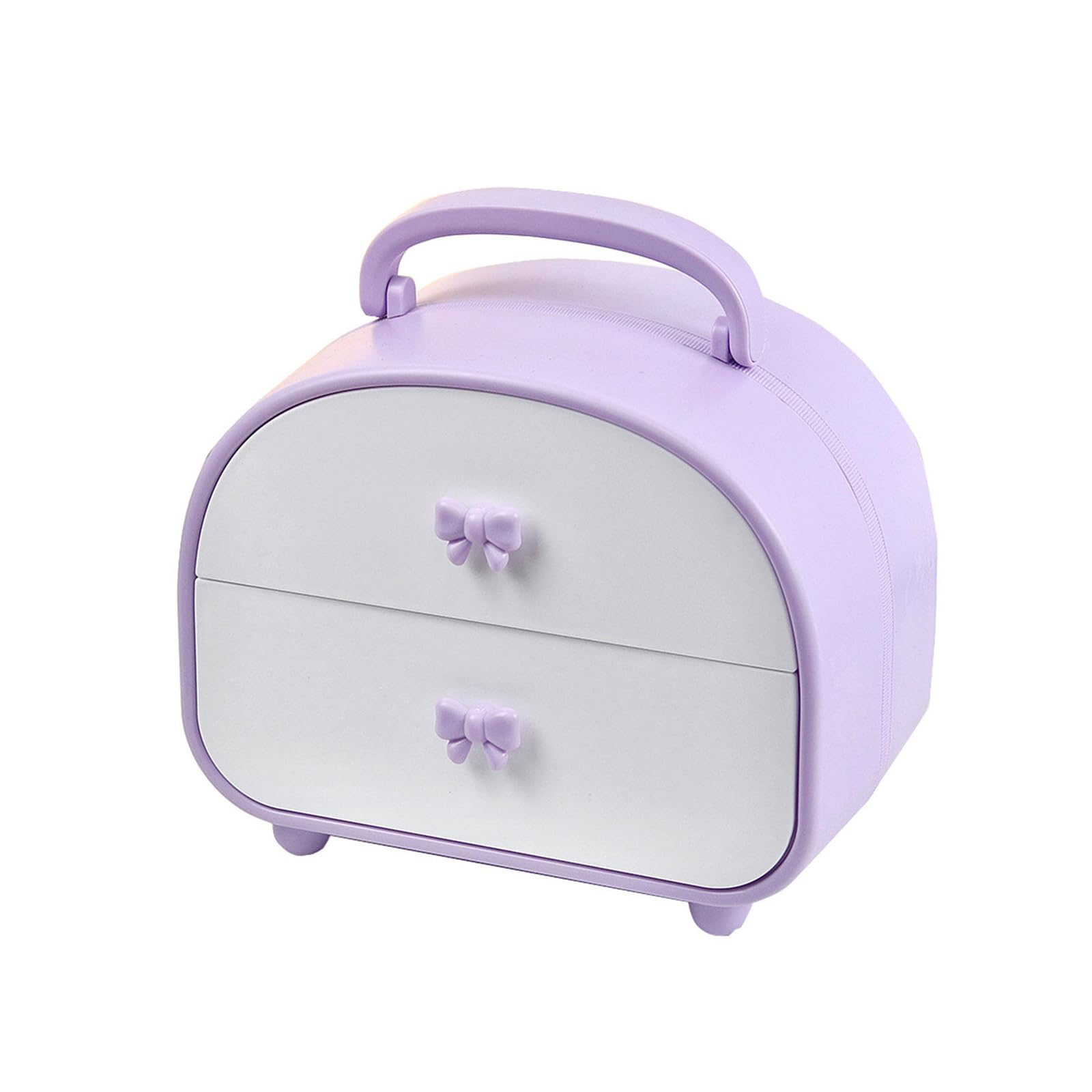 Buxuaaaa Multi Purpose Supplies Organiser Suitcase Shaped Drawer Storage Box Desktop Stationery Holder for Students Space Saving Storage Solution