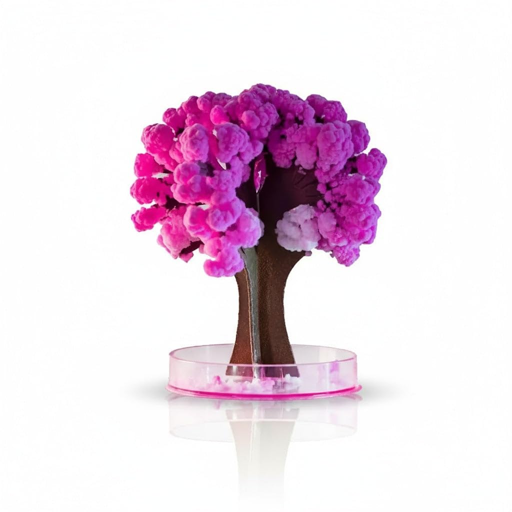 Magic Sakura Cherry Blossom Paper Tree - Crystal Tree Growing Kit for Kids & Teens - DIY Science Kit - Educational Sakura Magic Tree - Grow Your Own Crystal Garden