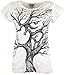 Produktbild GURU SHOP Sure T-Shirt Om Tree, Damen, Weiß, Baumwolle, Size:L (40), Bedrucktes Shirt Alternative Bekleidung