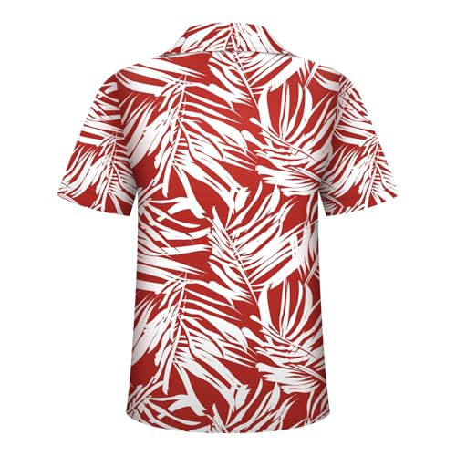 Image of Hawaiian Shirt for Men Tropical Shirts Summer Beach Button Down Short Sleeve Luau Aloha Floral Cruise Vacation Outfit 2026