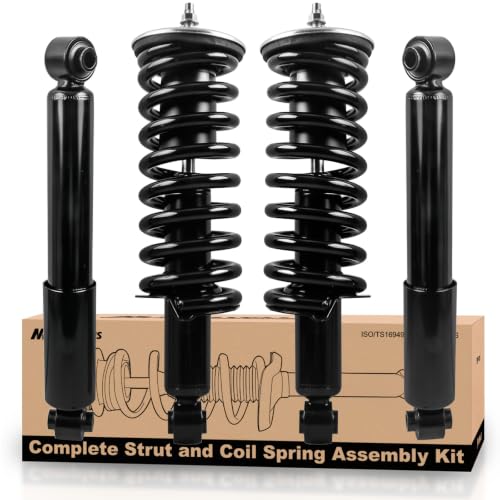 MOSTPLUS Front and Rear Complete Strut Assembly & Shock Absorber w/Coil Springs Compatible with 2005-2011 Nissan Pathfinder 4.0L 5.6L 4WD RWD, Replace 171103, 37274 (Set of 4) by MOSTPLUS - Used condition - US$94.61