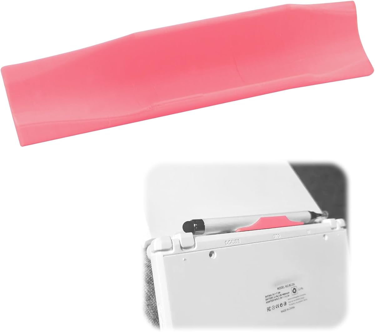 Soporte para lápiz óptico compatible con Anbernic RG DS, soporte para bolígrafo portátil PLA para consola de juegos portátil (rosa)