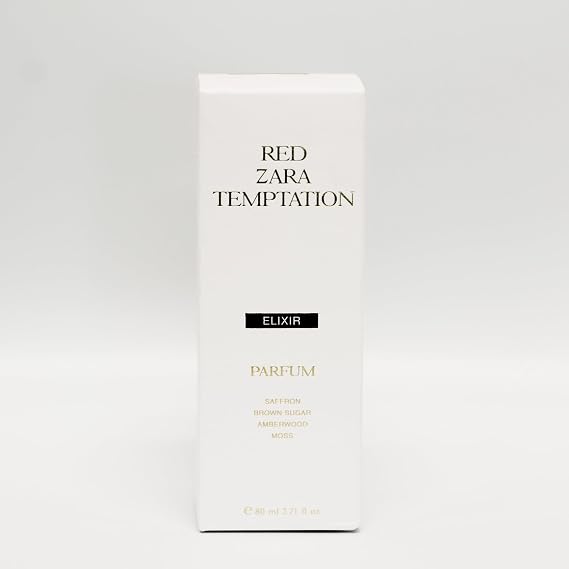 Zara Red Temptation Elixir Parfum for Women Eau de Parfum Spray Elegant and Long-Lasting Scent 80ml (2.7 fl. oz)