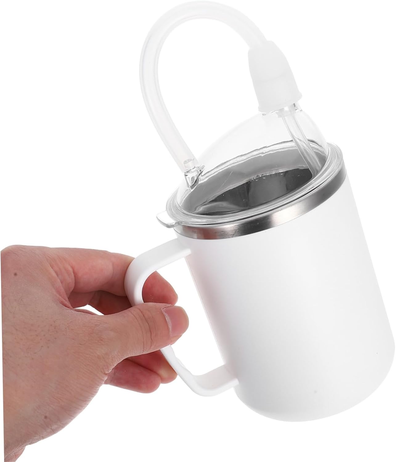 GALPADA 1set Elderly Care Drinking Cup Leak Mug Handle for Seniors and Patients for Water and Soup Ergonomic Design for Safe Drinking