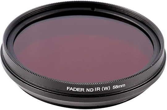58mm 6 in 1 Infrared IR Pass X-Ray Lens Filter, Adjustable 530nm to 750nm Screw-in Filter for Canon Nikon Sony Panasonic Fuji Kodak DSLR Camera