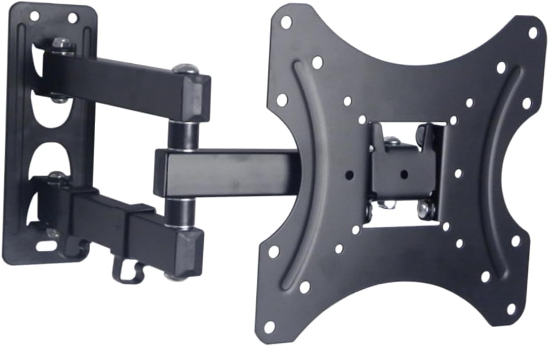 Mikikit Telescopic Rotatable LCD TV Wall Mount Bracket for 10-32 Inch TVs Universal Holder for Home and RV Use Adjustable and Space-Saving Design