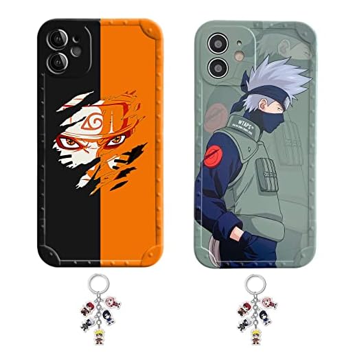 IMUNHMP Anime Phone Case for iPhone 13 Pro Max,Anime Phone Case Compatible with iPhone 11/12/Xr,Comes with Keychain