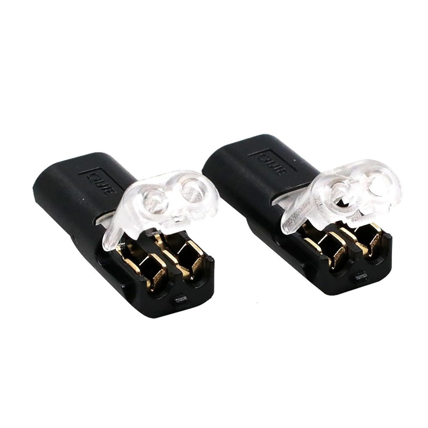 10pcs 2p Spring Connector Wire Pluggable Spring Lock Quick Connector Cable Clamp Terminal Block 2 Way Fit for Led Strip