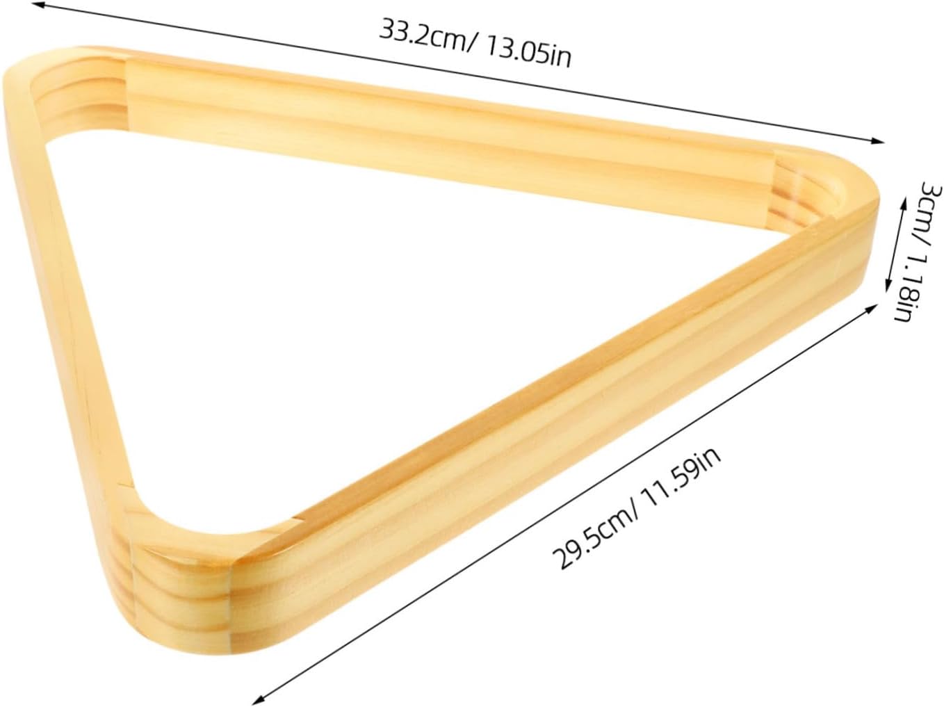 Retro Style Billiard Ball Rack Triangle Pool Rack Stable Billiards Frame for Home Party Club Pool Table Accessories