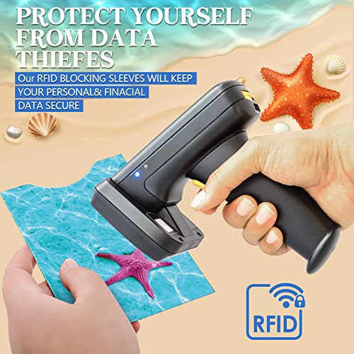 24 Pieces RFID Blocking Sleeves Aluminum Foil Identity Prevention RFID Credit Card Holders Includes 18 Card Sleeves and 6 Passport Sleeves4