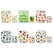 Alva Baby New Positioning and Printed Design Reuseable Washable Pocket Cloth Diaper 6 Nappies + 12 Inserts 6DM31