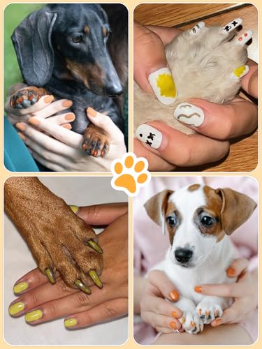 EBANKU 6 Colors Dog Nail Polish Pens Quick Dry, Pet Nail Art Pen for Dog Cat Bunny DIY Nails, Nail Art Kit for Pet Puppy Cat or Other Pets Nail Accessories - Thumbnail 3