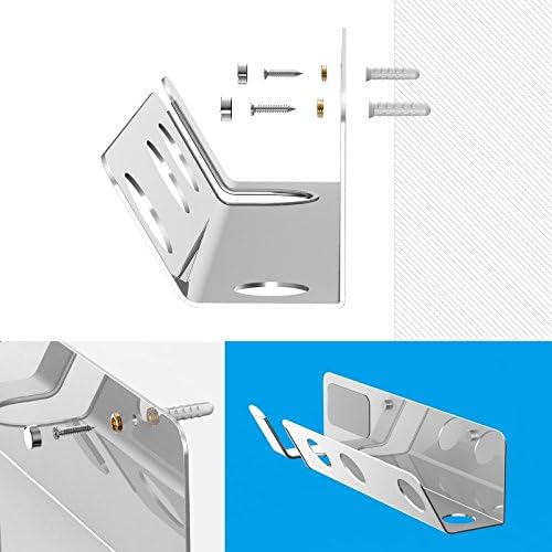 LICHIFIT Wall Mount Holder for Dyson Supersonic HD01 Hair Dryer + Diffuser + Nozzles Aluminium Alloy Storage Bracket Bathroom Organizer