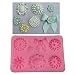 Yunko 3d Brooch Jewelry Bowknot Cupcake Decorating Mold Silicone Fondant Cake Mould