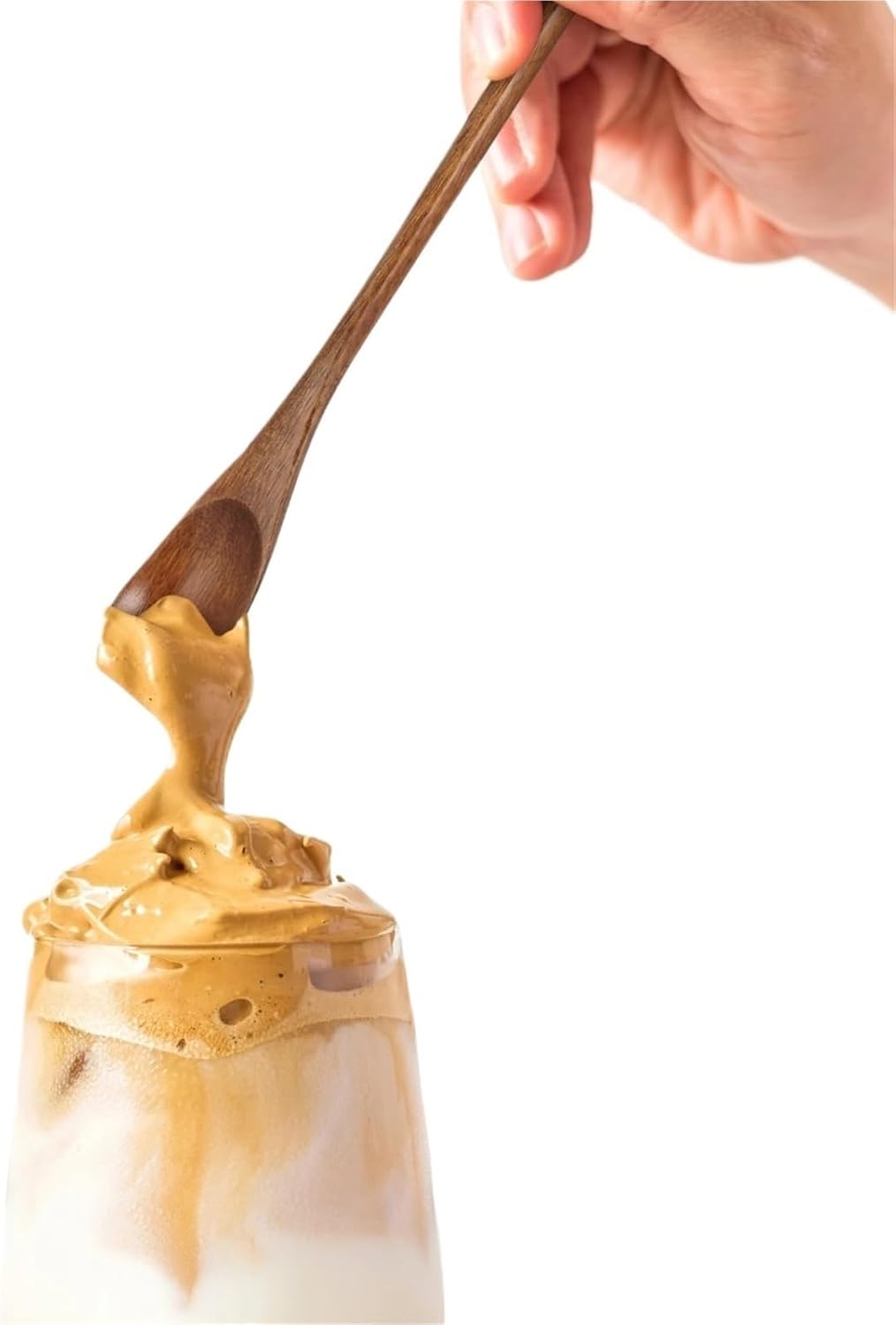 24 Pcs Long-Handle Wooden Coffee Spoons: Retro Stirring Tools For Coffee, Honey & Small Soups