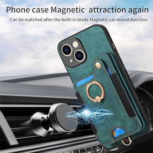 Coque de protection portefeuille iPhone 15 robuste et ergonomique