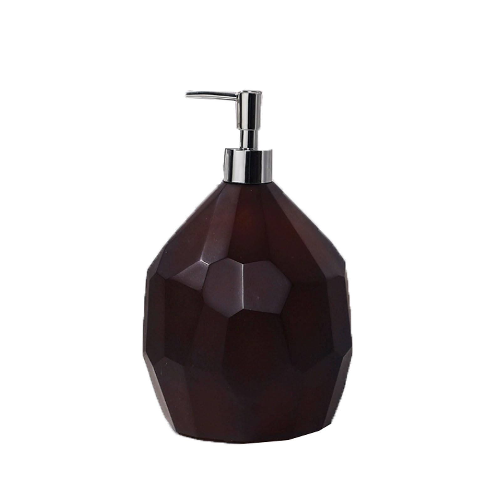 Yuihatf Silver 33.8Oz Large Capacity Countertop Soap Dispenser Manual With Anti-Slip Pad, Gold/ Pump Head(Silver)