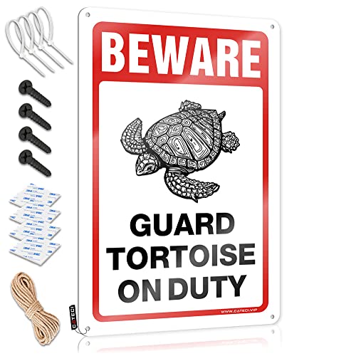 KSXS おもしろビールサイン 用心! Guard Tortoise On Duty サイン 面白い飾り板 男性用 オールドサイン メタル ヴィンテージ(30X40CM)