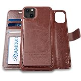 AMOVO Compatible with iPhone 13 Mini Case Wallet Leather Flip Case [Wireless Charging] Magnetic...
