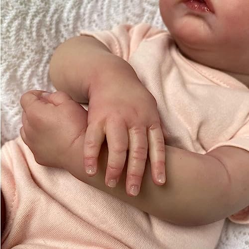 Muñeca Reborn Bebé Realista Silicona 19 Pulgadas miniatura 4