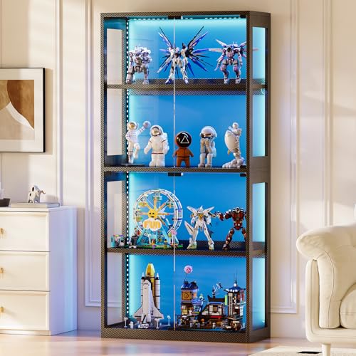Coleshome Vitrina de Cristal con Puertas de...