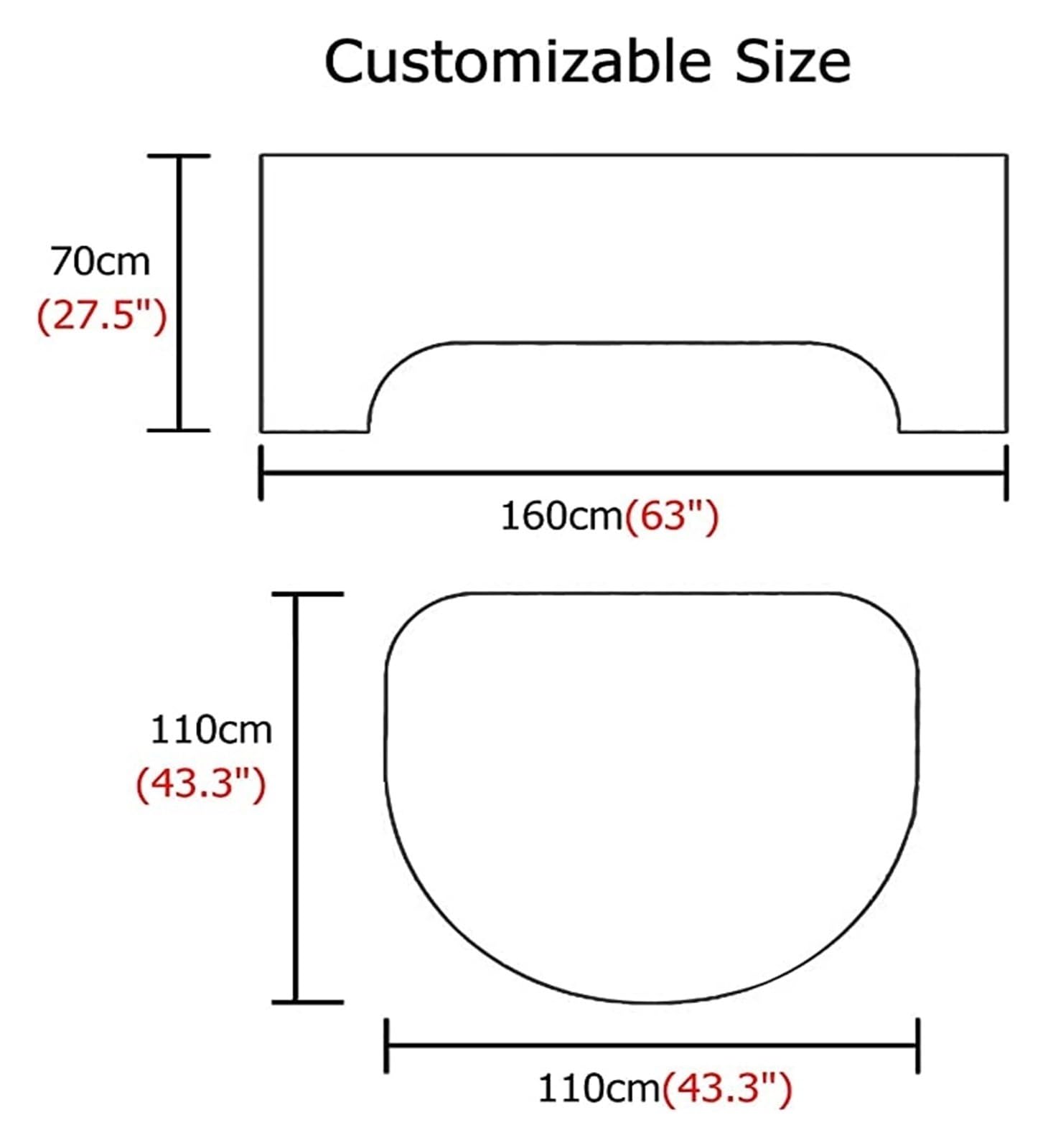 Alfombra insonorizada para piano con borde duradero, protector de alfombra para piano vertical, amortiguación de sonido, antideslizante, absorbe el sonido (70 x 160 cm/110 x 110 cm) (70 x 160 cm + 110