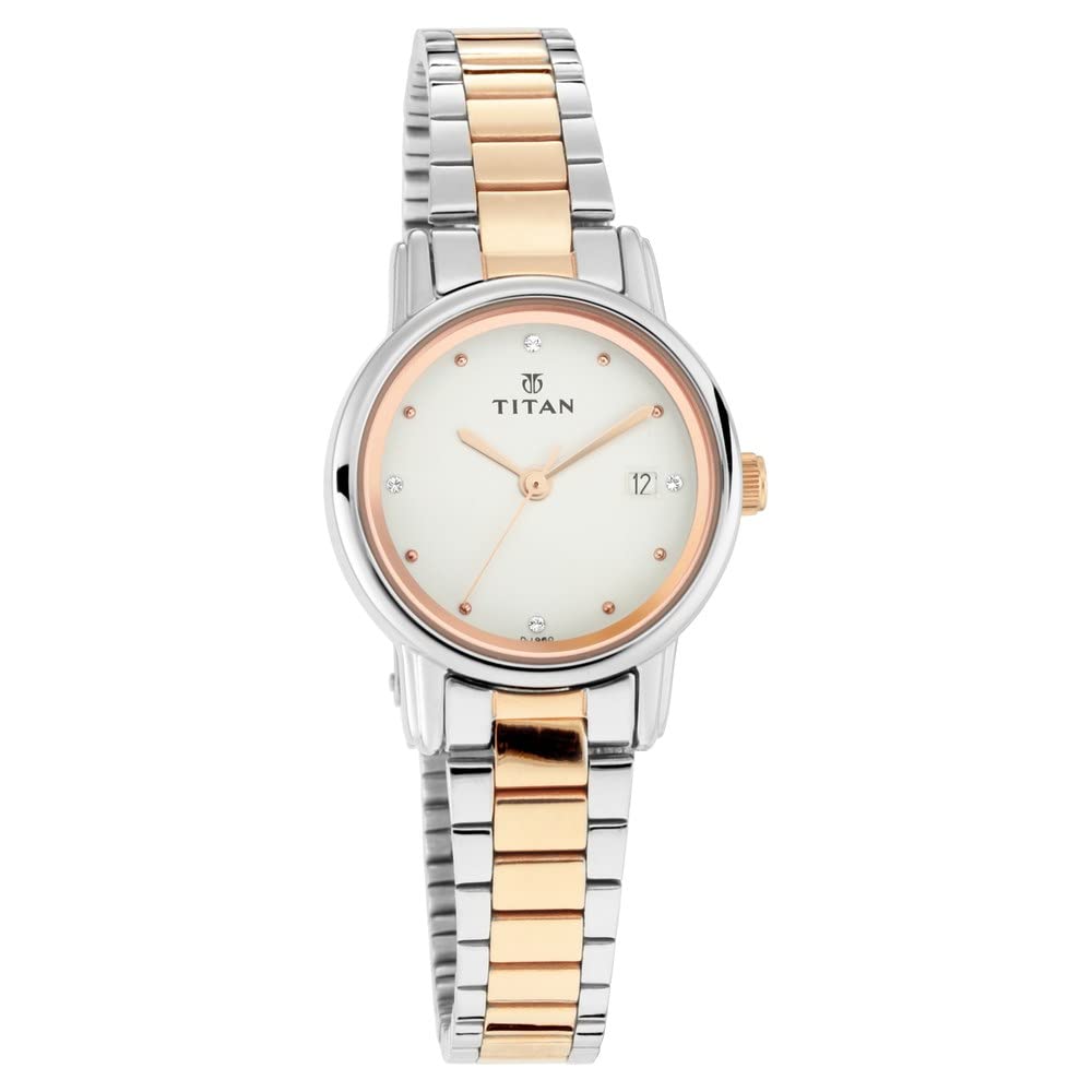 Titan Stainless Steel Analog White Dial Multicolor Strap Womens Casual Watch (B0BS3N3N67) Amazon Price History, Amazon Price Tracker