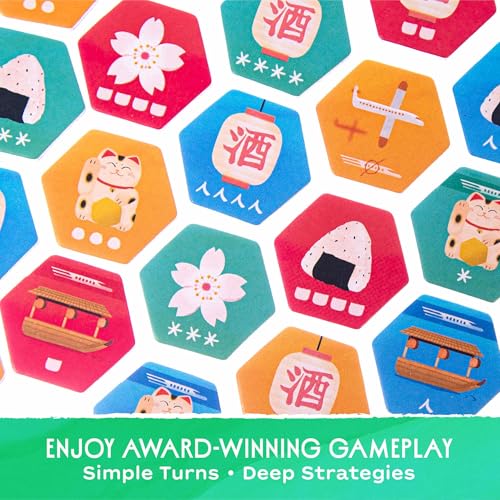 Image of Hanami Deluxe Edition | A Strategic Tile-Laying Area Control Board Game for Adults Families and Game Nights Based On Reiner Knizia's Classic Samurai