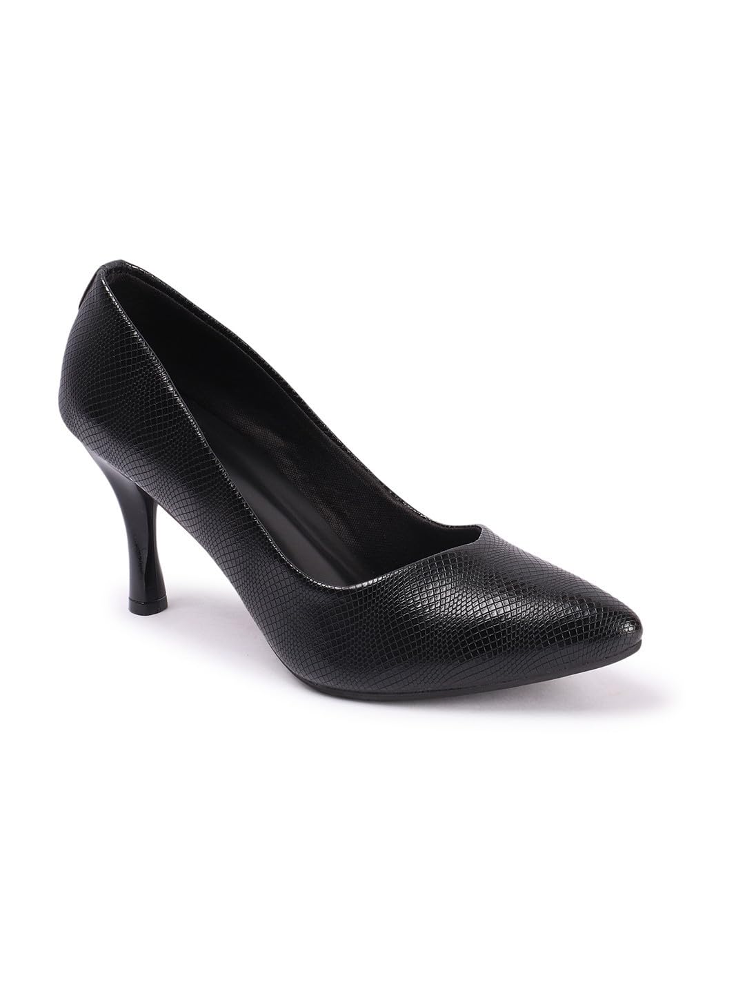 Carlton London Women Black Stylish Casual Wear, Party and Formal Wear Slip-on Pump Shoes with Stiletto Heels (41) (B0DD36KKS7) Amazon Price History, Amazon Price Tracker