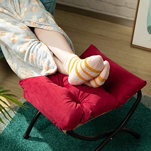 Tabouret repose-pieds pliant coton antidérapant de chambre à coucher