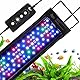 AQQA Aquarium LED Beleuchtung,42W Vollspektrum 24/7 Modus Aquarium Licht,Einstellbare Timer Helligkeit Aquarium Lampe,Aquarium Pflanzenlicht mit ausziehbarer Halterung,für 120-140cm Fischtank