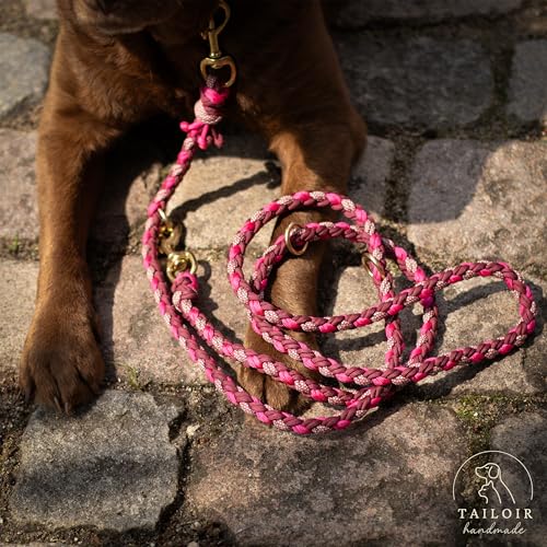 Tailoir Hundeleine 2m geflochten - Tauleine Hund, Mittelgroße - Große Hunde