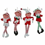 Bendable Pixie Elf Doll Shelf Sitter 9" (Single Elf - Comes in Assorted Colors)