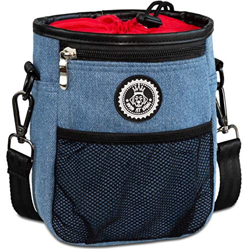 Bolsa chuches perro para paseos activos y entrenamiento de cachorros en el parque