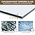 Double Sliding Shower Door, 44" - 48" W x 72" H Semi-Frameless Glass Shower Door with 1/4" Clear SGCC Tempered Glass, Easy to Install & Easy to Clean, Matte Black