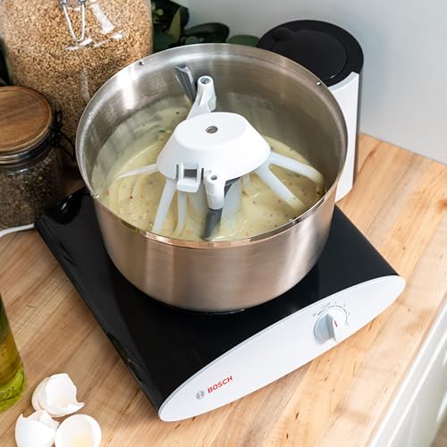 Bosch Universal Plus Stand Mixer - Black - Baker's Package with Additional Baking Attachments and Stainless Steel Bowl