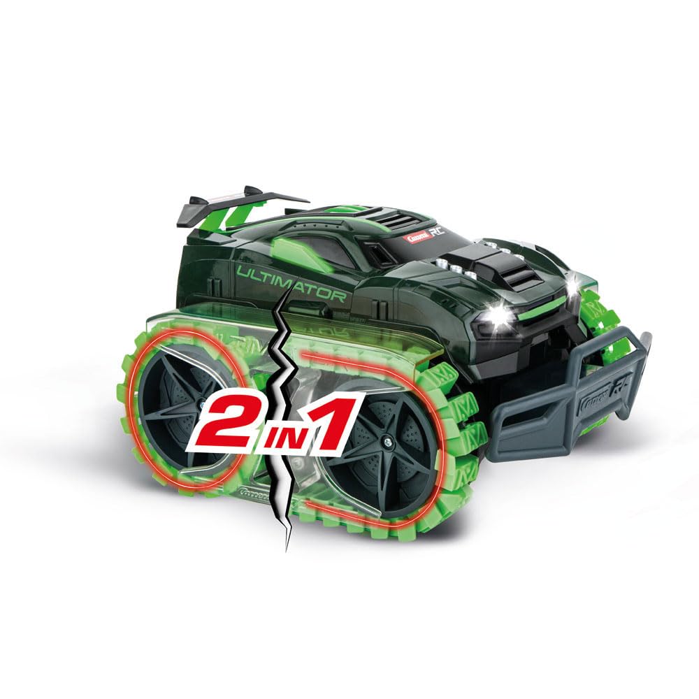 Carrera RC ULTIMATOR I Ultimate Terrain Vehicle (UTV) I Für Kinder & Erwachsene, Jungs & Mädchen I 2 in 1 Funktionalität & LED-Beleuchtung I 360° Differential I Langlebiger Akku & schnelles Laden