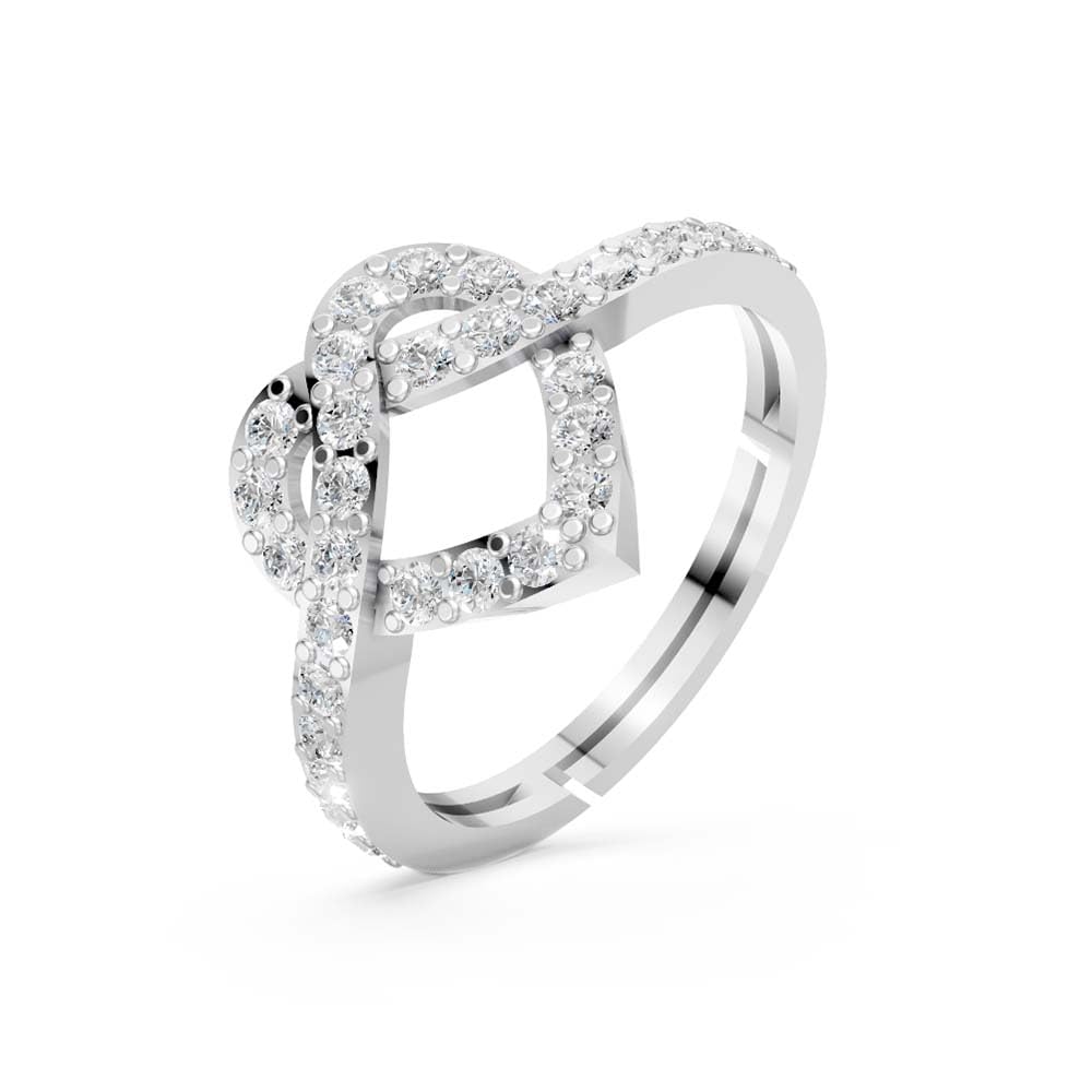 Miss Highness 925 Silver Infinity Heart Ring for Women and Girls | Elegant Adjustable Design | Silver Jewellery With Aut