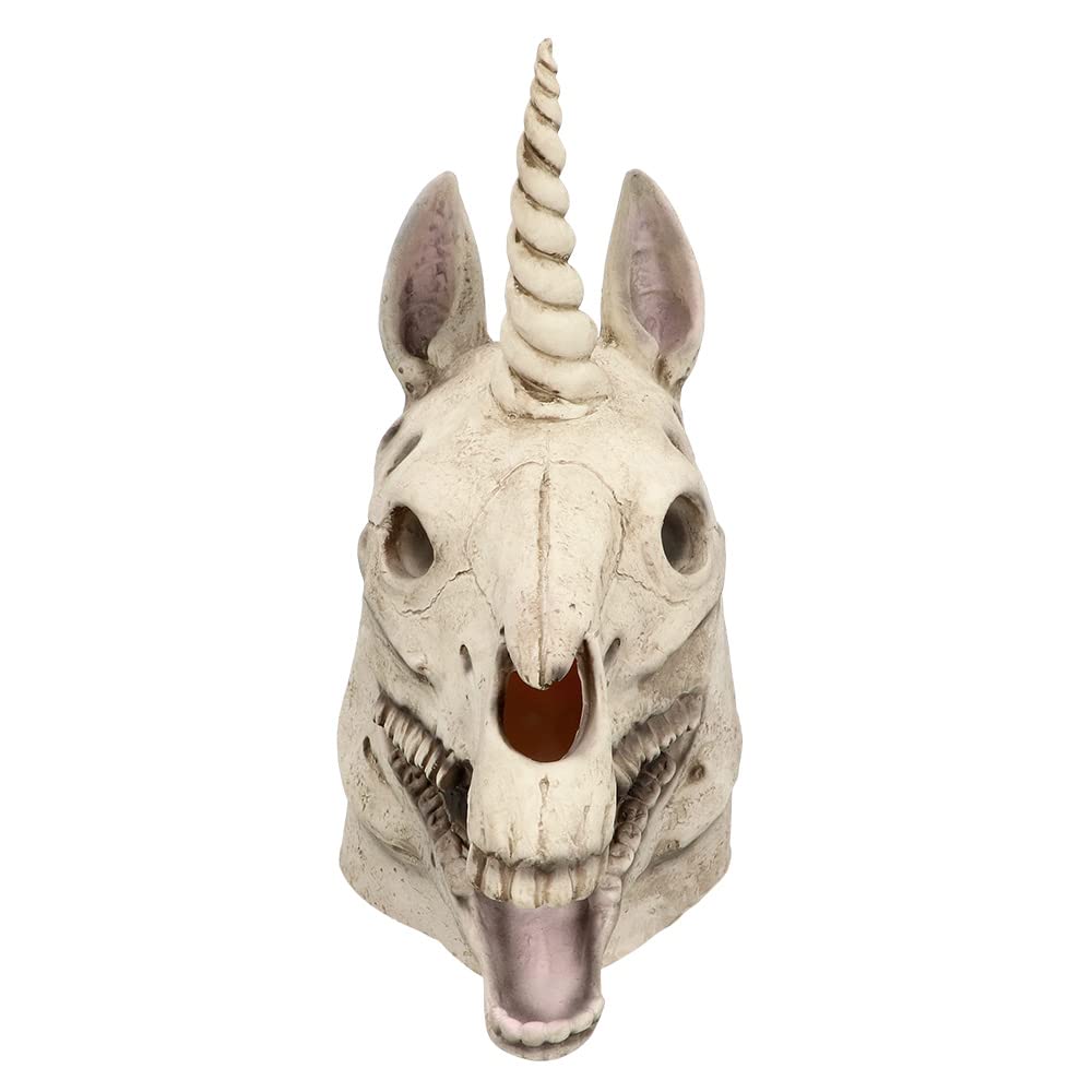 Boland 97584 - Unicorn Skull Head Mask Latex Unicorn Horror Mask Skull Accessory Halloween Carnival Theme Party - Image 2