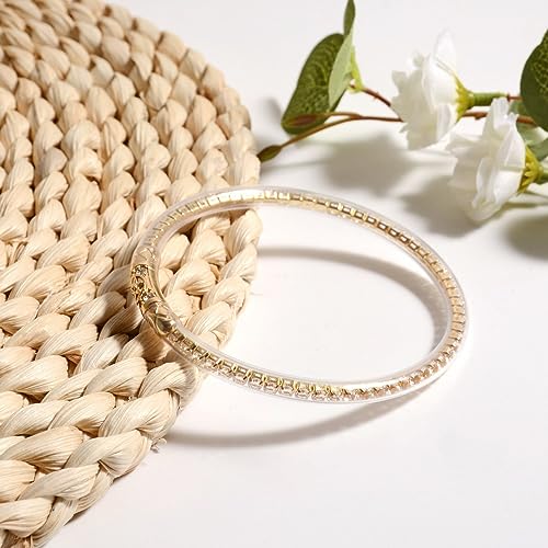 3pcs Crystal Jelly Silicone Bracelets Set Shine Jelly Rhinestone Silicone Filled Bangles Bracelet for Women Men2